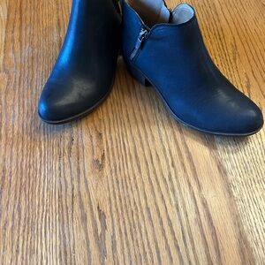 Black Leather Ankle Boots